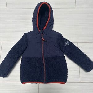 Joules Navy Sherpa Fleece Jacket
